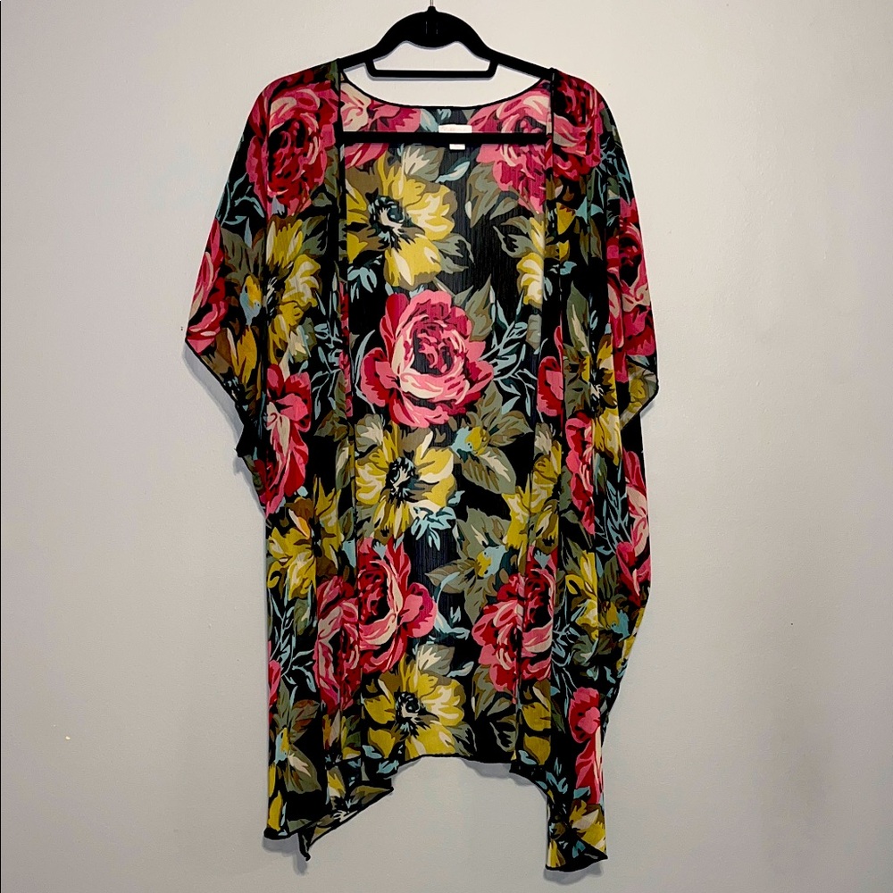 Xhilaration Floral Kimono XS